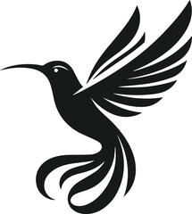 Hummingbird silhouette vector