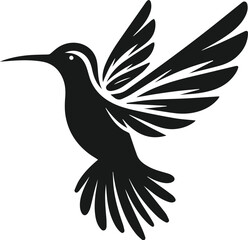Hummingbird silhouette vector