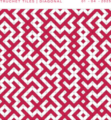 Truchet Tiles Diagonal Pattern