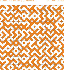 Truchet Tiles Diagonal Pattern
