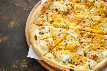 Four Cheese Quattro Formaggi Pizza Creamy Italian Indulgence