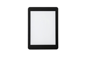 Naklejka premium Blank black tablet screen mockup on white background minimalist design clean and modern tech product