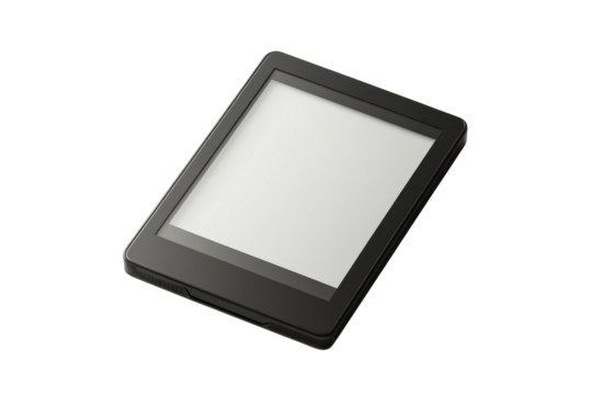 Sleek black e reader minimalist design perfect for reading bright screen modern technology simple