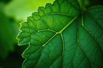 Fototapeta premium Foliage with veins and texture details isolated, nature, botanical, detail