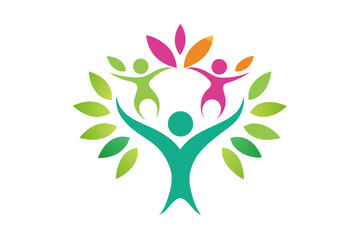 abstract tree with leaves