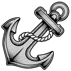 anchor on white background © Georgi