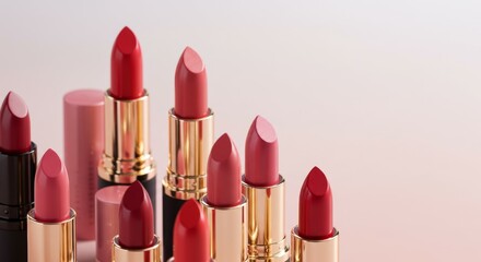 Obraz premium A Collection of Luxurious Lipsticks in Varied Shades