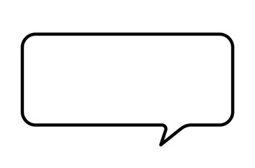 今っぽいシンプルなふきだしのイラスト素材　吹き出し　フレーム　枠　フキダシ　セリフ　話す　コメント