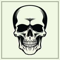Fototapeta premium skull and crossbones Silhouette