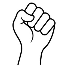 hand sign language isolated on white background