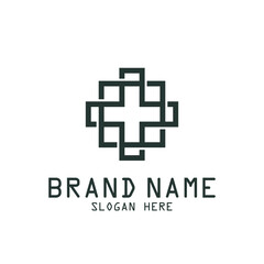 luxury interior logo outline pattern icon vector illustration template design