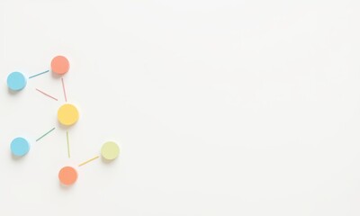 Creative social media planning bright white background minimalist design