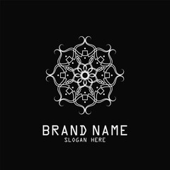 Luxury Decoration mandala pattern icon vector illustration template design