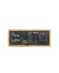 Rustic Wooden Framed Chalkboard Coffee Shop Menu Sign