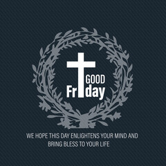 Obraz premium vector illustration of a cross symbol