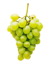 A bunch of green grapes, Fresh grape vine on Png Format and Transparent Background