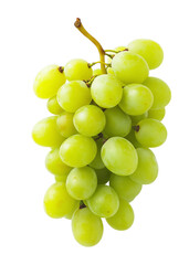 A bunch of green grapes, Fresh grape vine on Png Format and Transparent Background