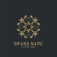 Luxury Decoration mandala pattern icon vector illustration template design
