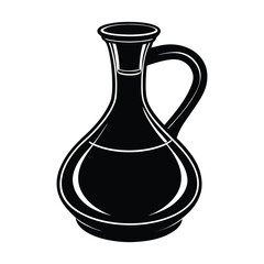 Carafe  Decanter on white background.