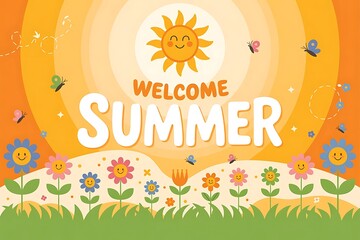Obraz premium welcome summer
