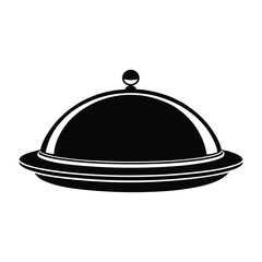 Fototapeta premium restaurant cloche on white background