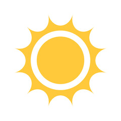 Yellow sun sunrise, sunset design