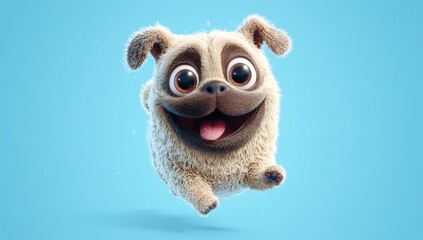 Joyful Pug Pup