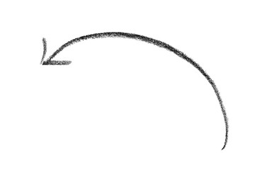 Arrow hand drawing sketch doodle scribble thin element