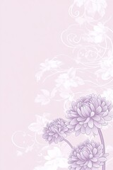 Delicate lavender floral design