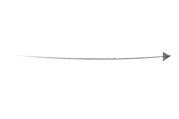 Fototapeta premium Arrow hand drawing sketch doodle scribble thin element