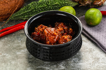 Asian cuisine - Chicken Manchurian with gravy