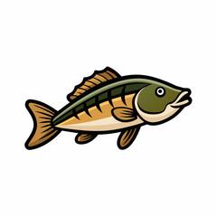 vector illustration of a fish