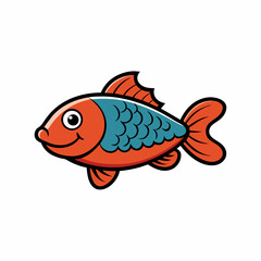 fish on a white background