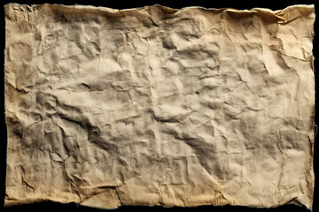 Distressed Antique Folded Paper Isolated – Vintage Texture for Composition Design or Photoshop Displacement Maps, Stock Photo