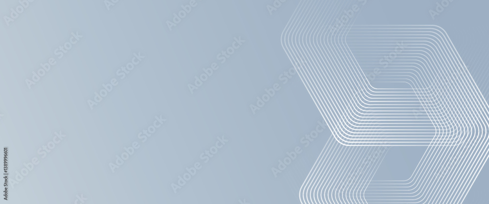 Wall mural geometric stripe line hexagon lines on gray background simple