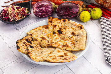 Indian stuffed potato bread Paratha