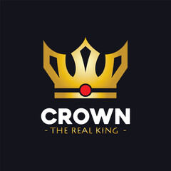 crown luxury and simple icon vector illustration template design