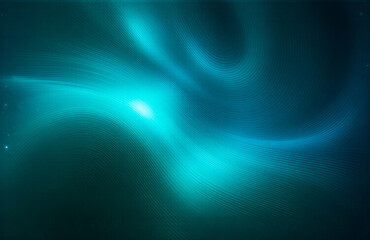 Fototapeta premium Here's the requested description and keywords:A swirling, ethereal display of teal and dark hues, evoking a sense of cosmic wonder and flowing movement. The hints suggest a celestial, natural, and f