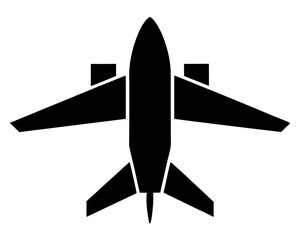 Airplane Silhouette Vector & Flying Aircraft Icon SVG