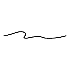 Hand drawn loopy line doodle. Minimal decorative outline element vector design isolated illustration.