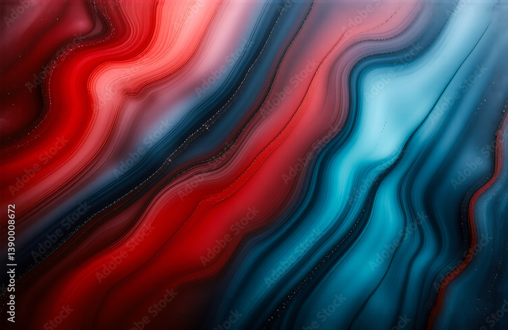 Poster this abstract image shows a fluid, dynamic composition of colors, hinting at depth and movement. the