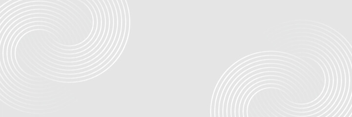 Abstract white glowing geometric lines on gray background. Modern shiny blue circle lines pattern. Futuristic technology concept. Suit for cover, poster. eps 10