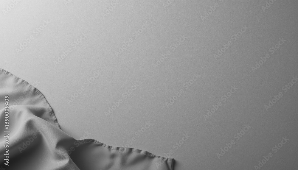 Poster smooth fabric flowing over a neutral surface studio setting photography minimalistic environment top