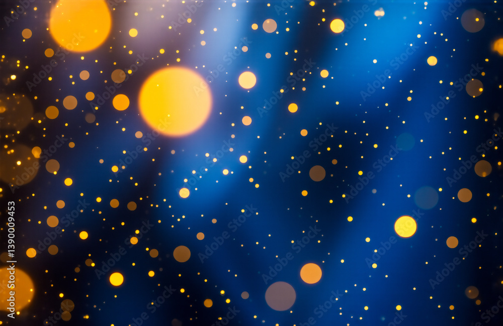 Aufkleber Hints: The image shows an abstract representation of lights. Use the provided keywords.

Abstract glowing lights in a dark blue space. Spherical shapes of various sizes and colors create a whimsical a