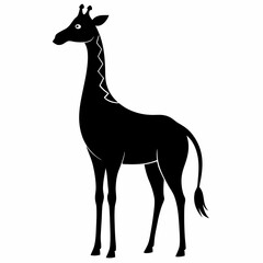Wildlife Giraffe Silhouette Vector