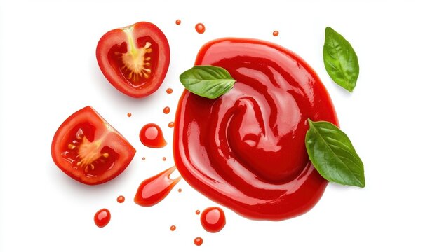Tomato Ketchup Splash. Fresh Ingredients