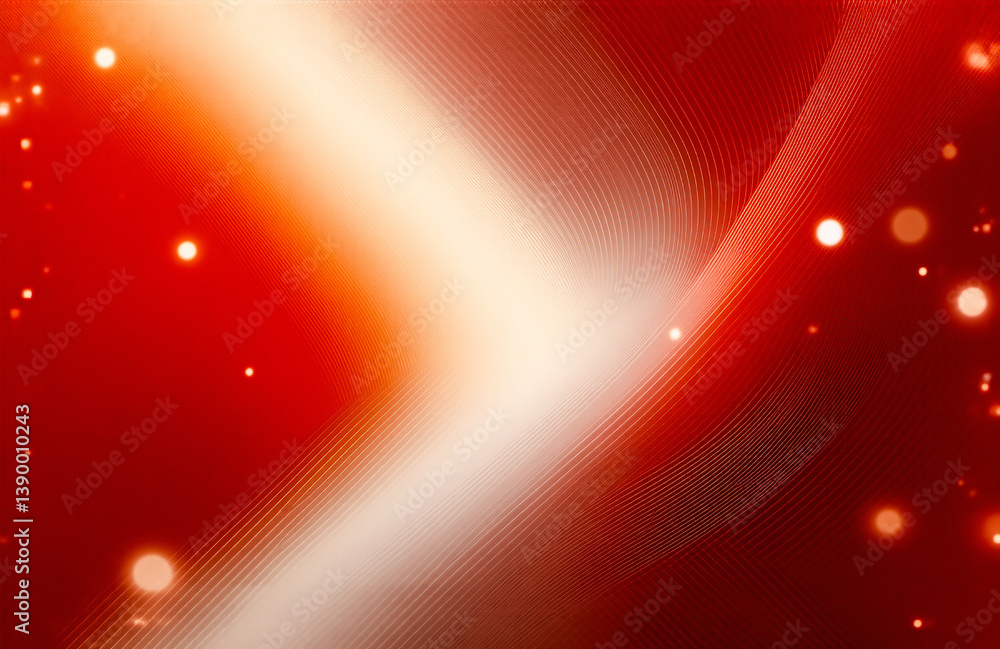 Aufkleber A vibrant, abstract composition of gradients and subtle highlights with a primarily reddish hue. Hints of light and curves flow across the canvas, suggesting motion and depth. Small, dispersed dots cr