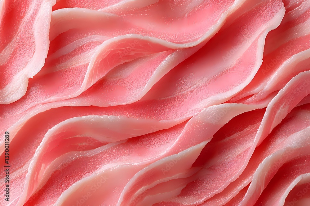 Poster soft pink wavy texture with gentle flowing curves and smooth undulating surface creates abstract org