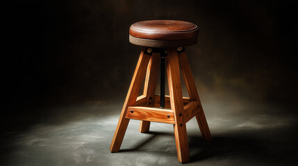 Captivating Photography Portrait Featuring Isolated Studio Stool Brings Creative Vision And Professional Artistry Together Seamlessly