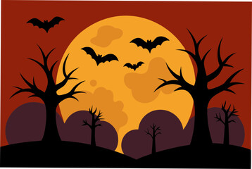 halloween background with pumpkin